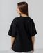 Жіноча футболка оверсайз чорного кольору  модель t-shirt23_W_black