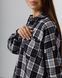 Жіноча рубашка оверсайз синього кольору, модель shirt23_W_blue
