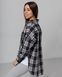 Жіноча рубашка оверсайз синього кольору, модель shirt23_W_blue