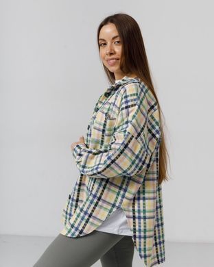 Жіноча рубашка оверсайз жовтого кольору, модель shirt23_W_yellow