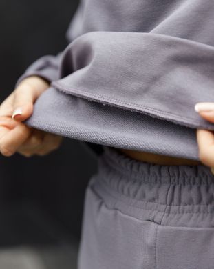 Жіночий спортивний костюм із застібкою світло-сірого кольору, модель zip_т3_lightgrey