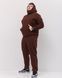 Костюм з худі hood чоловічий зимовий коричневого кольору,  модель 344w3-brown