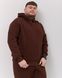 Костюм з худі hood чоловічий зимовий коричневого кольору,  модель 344w3-brown